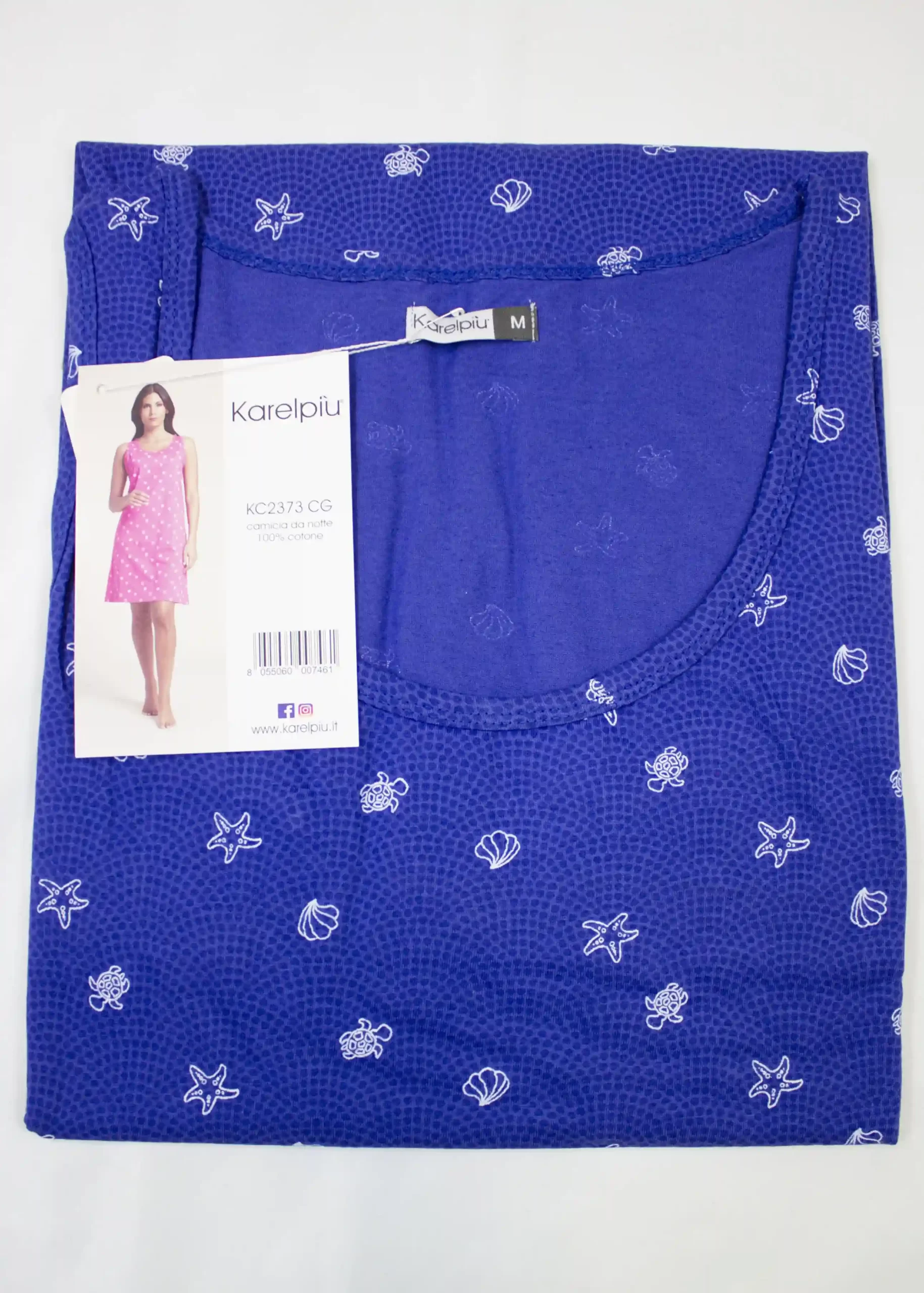 Camicia Notte Spalla larga 100% cotone | Karel 2373 - immagine 3
