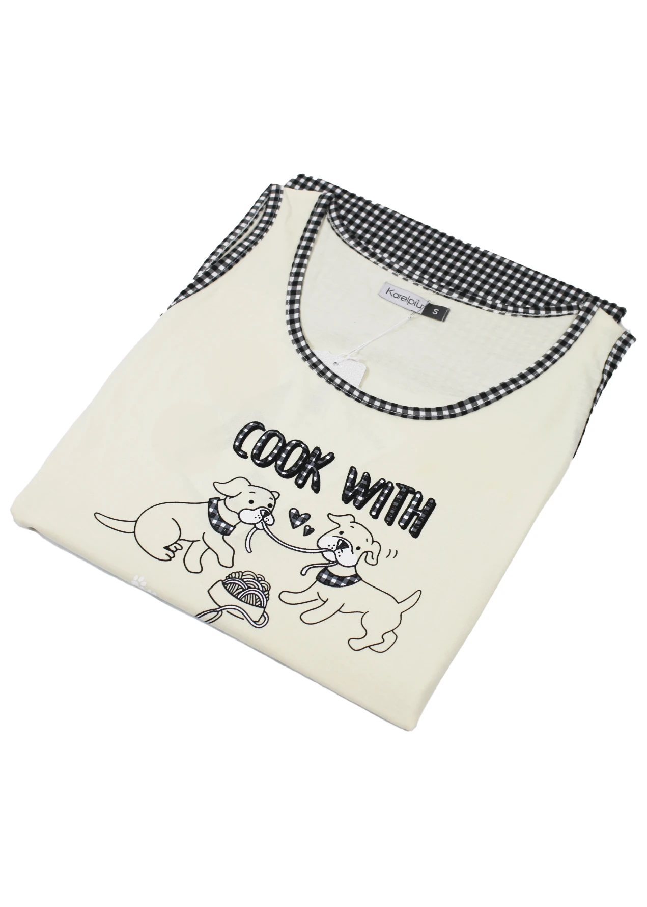 Pigiama Donna Spalla larga in cotone | Karel 4309 - immagine 4