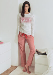 Pigiama Caldo Cotone Donna Jadea Home 5154