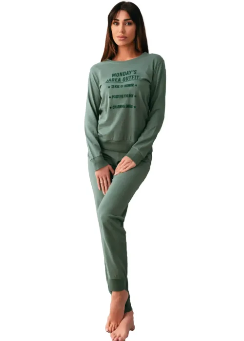 Pigiama Donna Caldo cotone | Jadea 5159