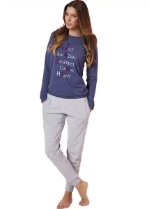 Pigiama girocollo Donna in Caldo Cotone | Jadea 5176