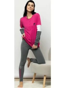 Pigiama sportivo Donna caldo cotone | Lotto 6085
