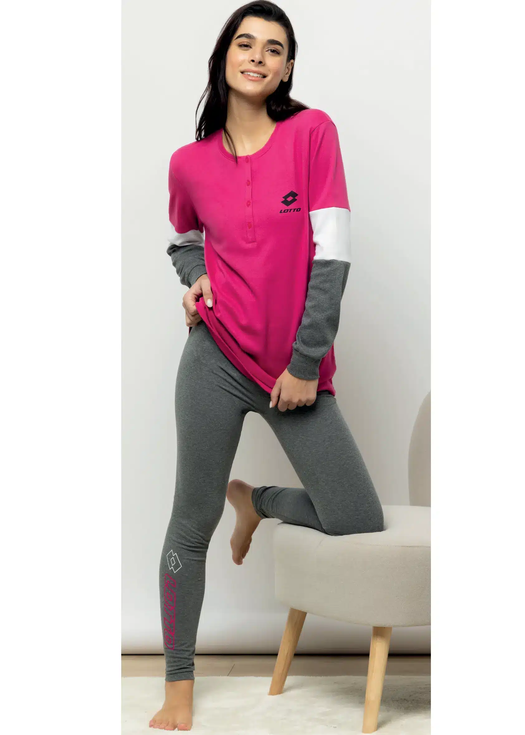 Pigiama sportivo Donna caldo cotone | Lotto 6085