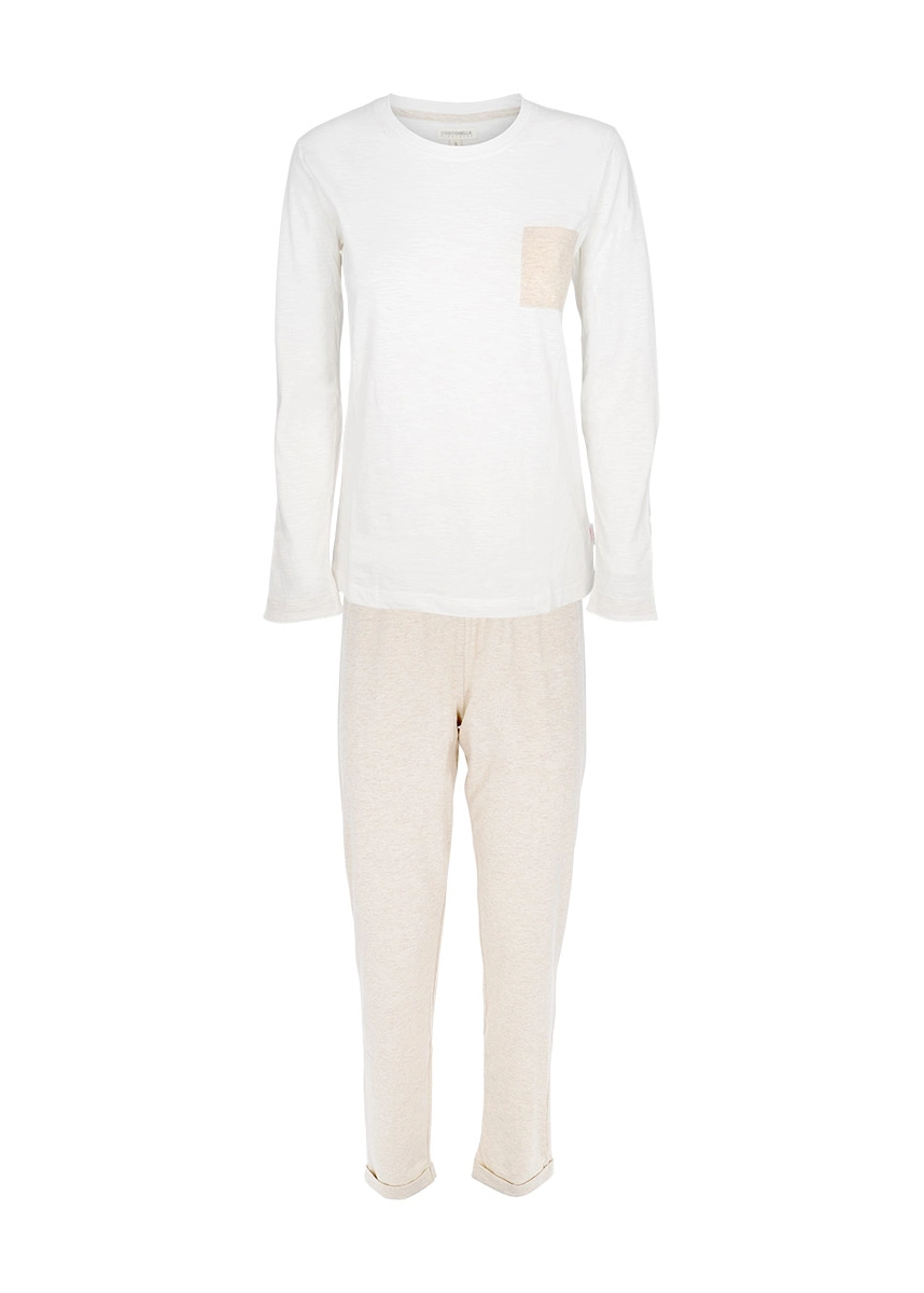Pigiama Lungo Donna Cotone Bio | Cotonella D41 - immagine 2