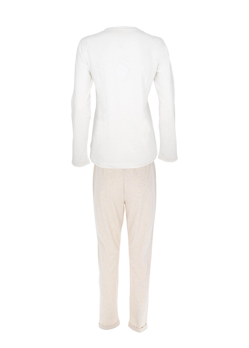 Pigiama Lungo Donna Cotone Bio | Cotonella D41 - immagine 4