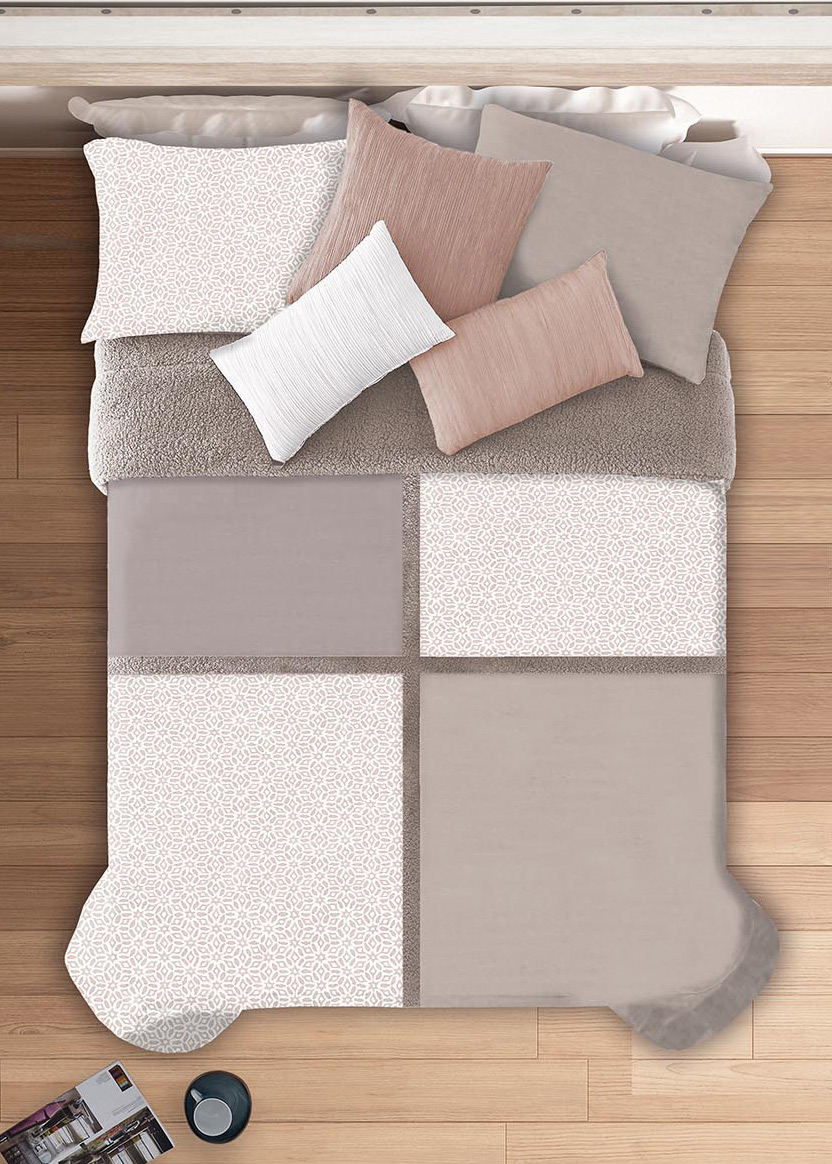 Trapunta Matrimoniale + Federe | Manterol Doko Beige