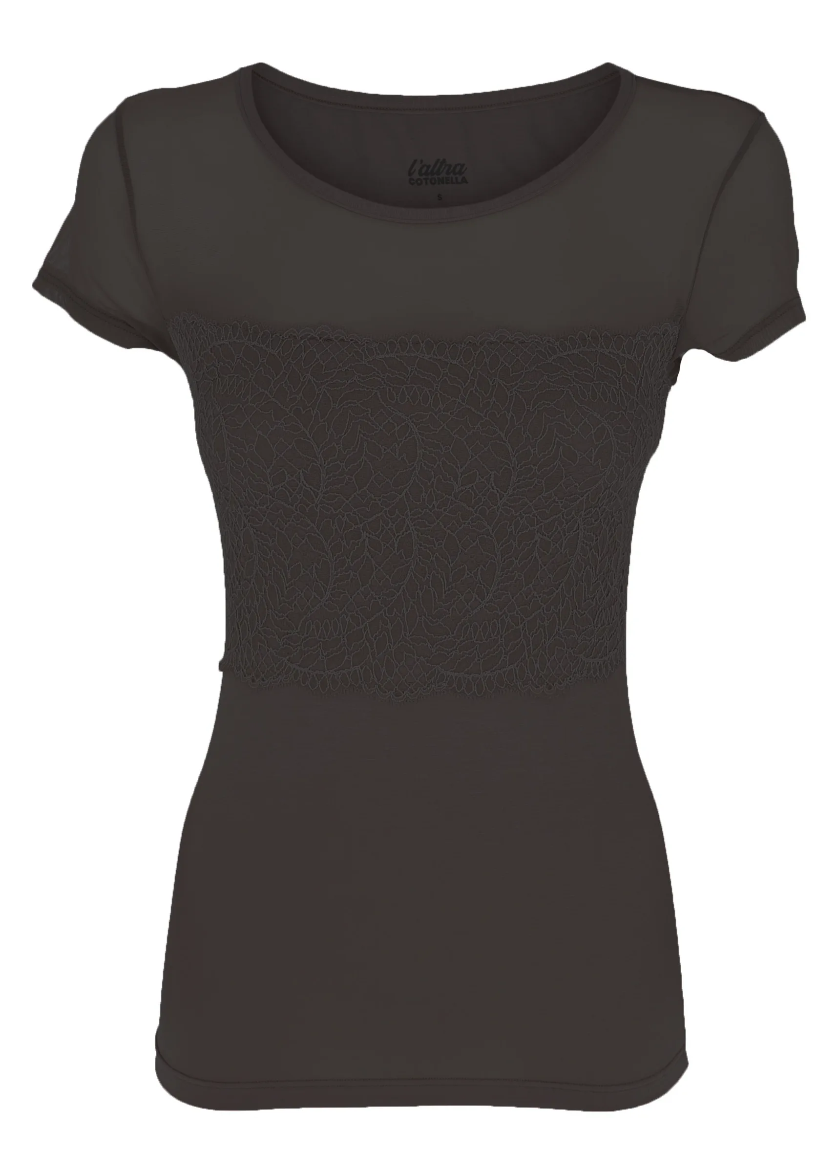 Maglia Mezza manica Viscosa e Pizzo | Cotonella | GD396n