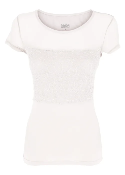 Maglia Mezza manica Viscosa e Pizzo | Cotonella | GD396s