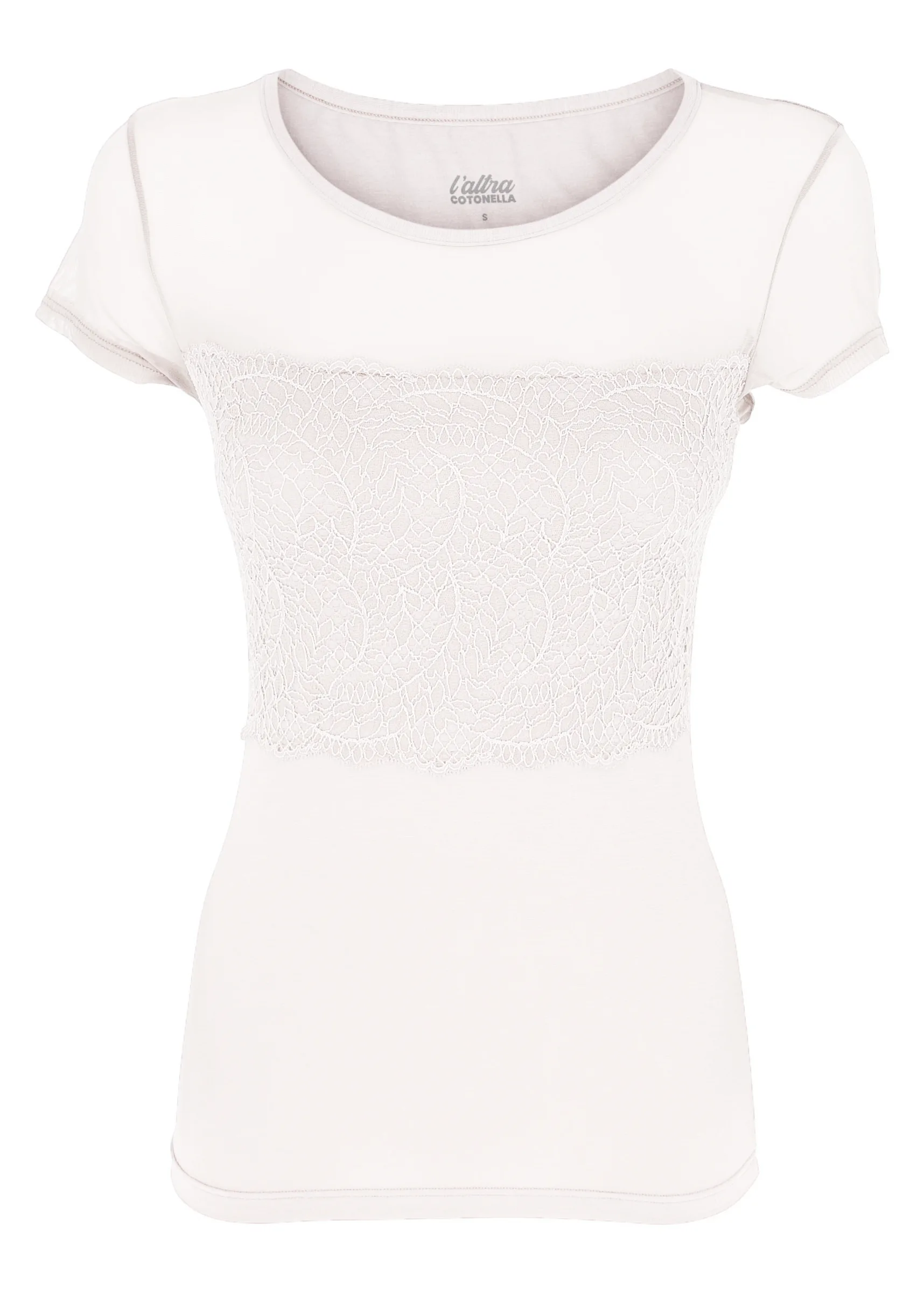 Maglia Mezza manica Viscosa e Pizzo | Cotonella | GD396s