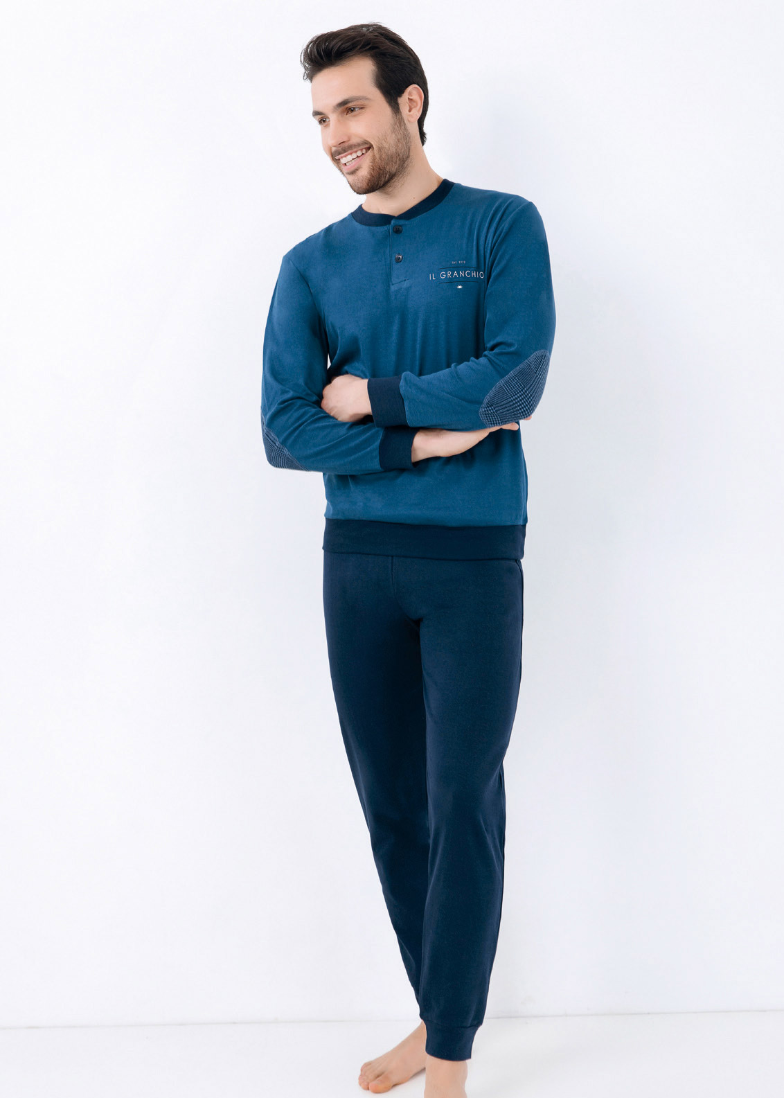 Pigiama Uomo Caldo Cotone | IlGranchio GP4005 - immagine 2