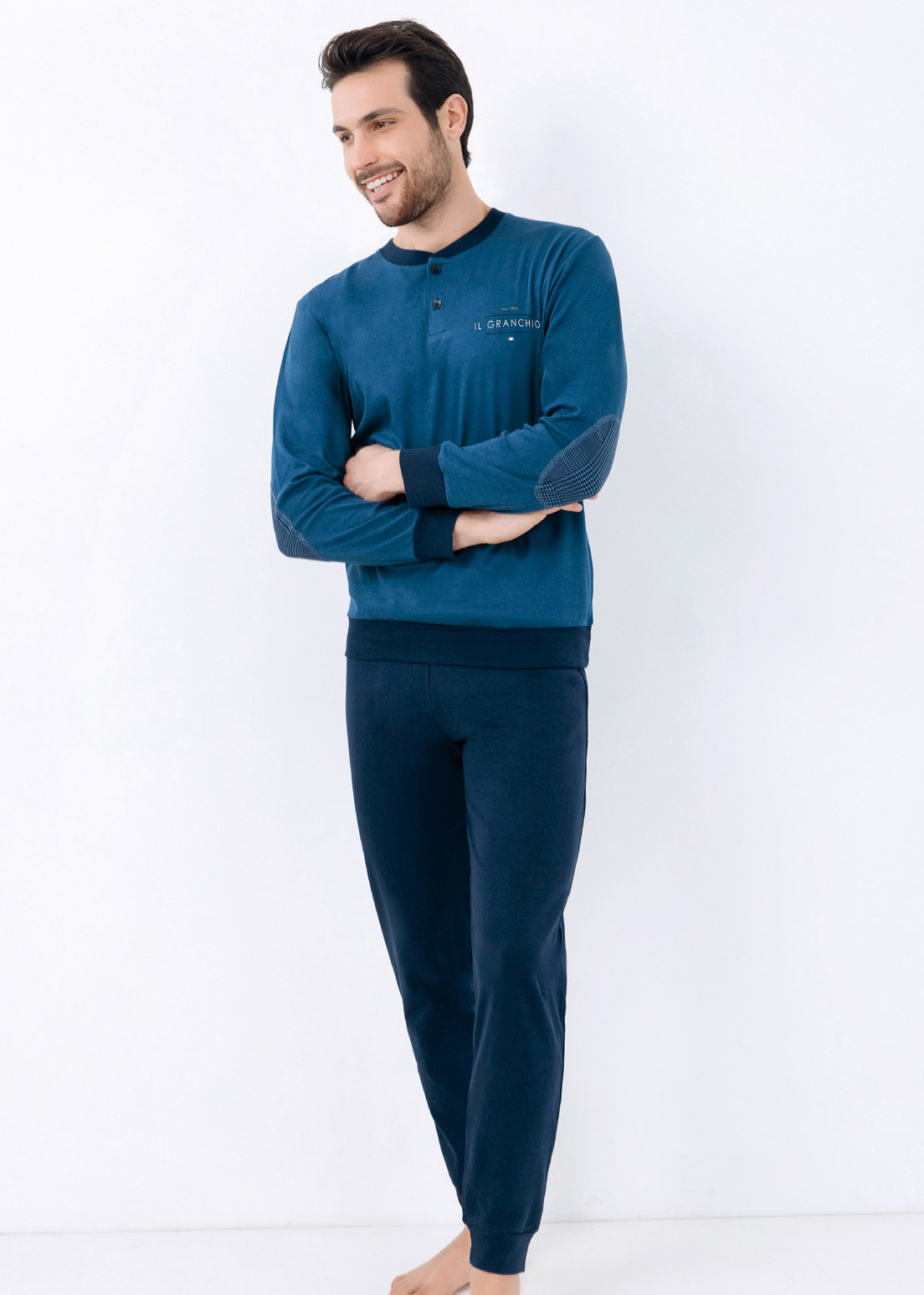 Pigiama Uomo Calibrato Caldo Cotone | IlGranchio 4005 - immagine 2