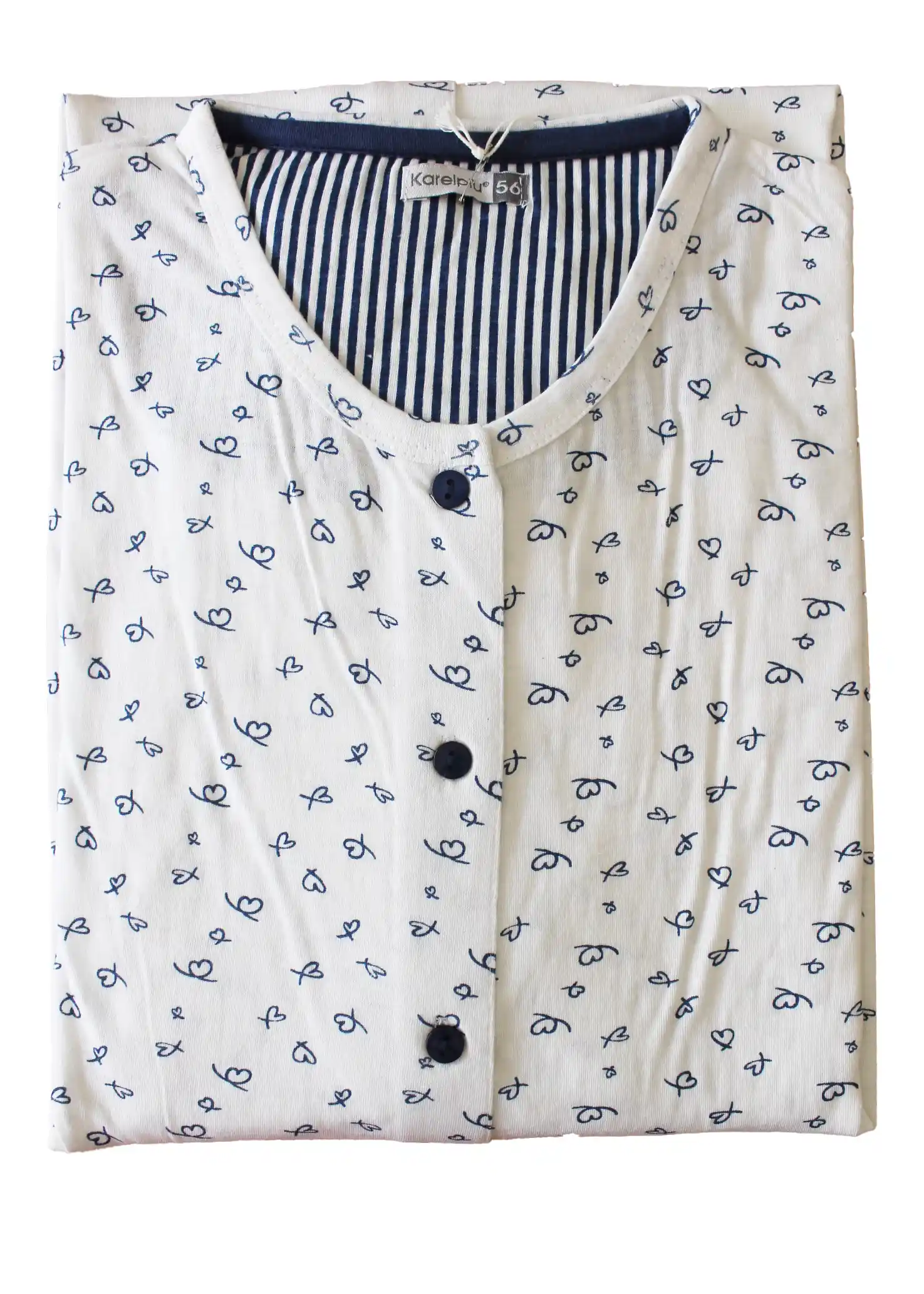 Camicia da Notte Mezza manica Aperta | Karel 2061 - immagine 3