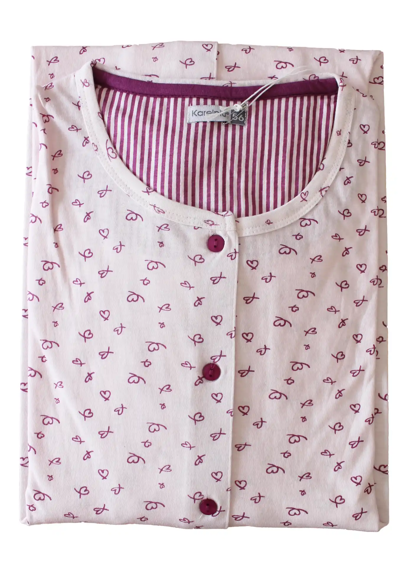 Camicia da Notte Mezza manica Aperta | Karel 2061 - immagine 2