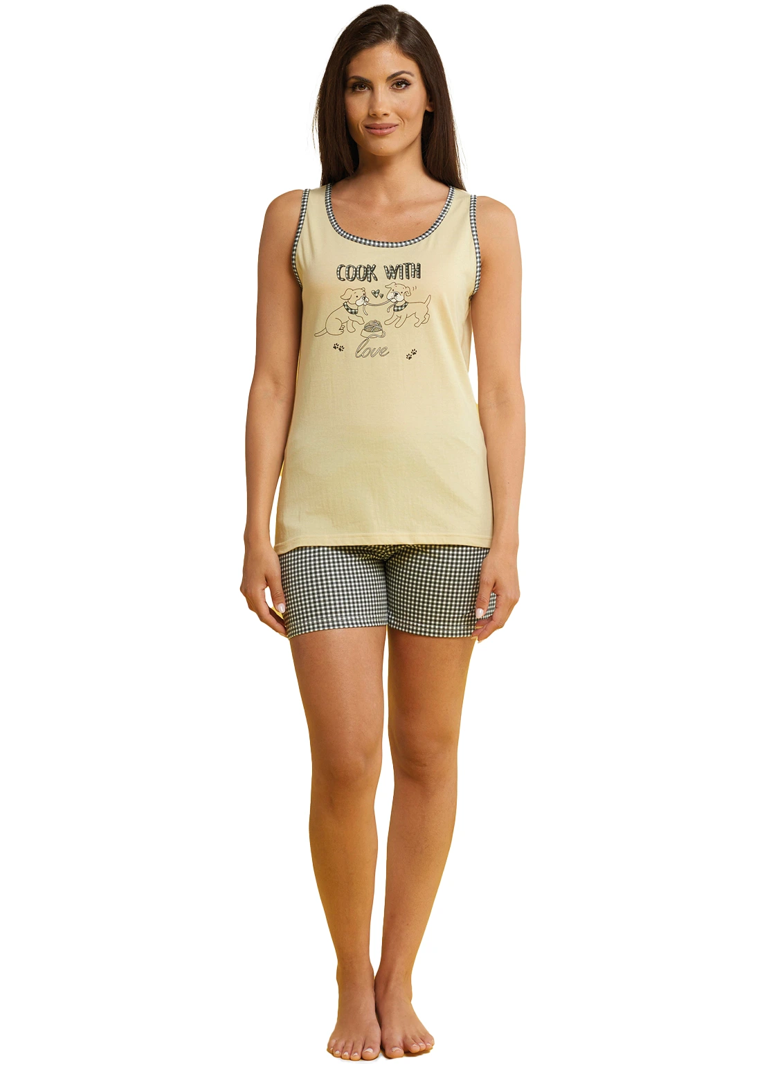 Pigiama Donna Spalla larga in cotone | Karel 4309