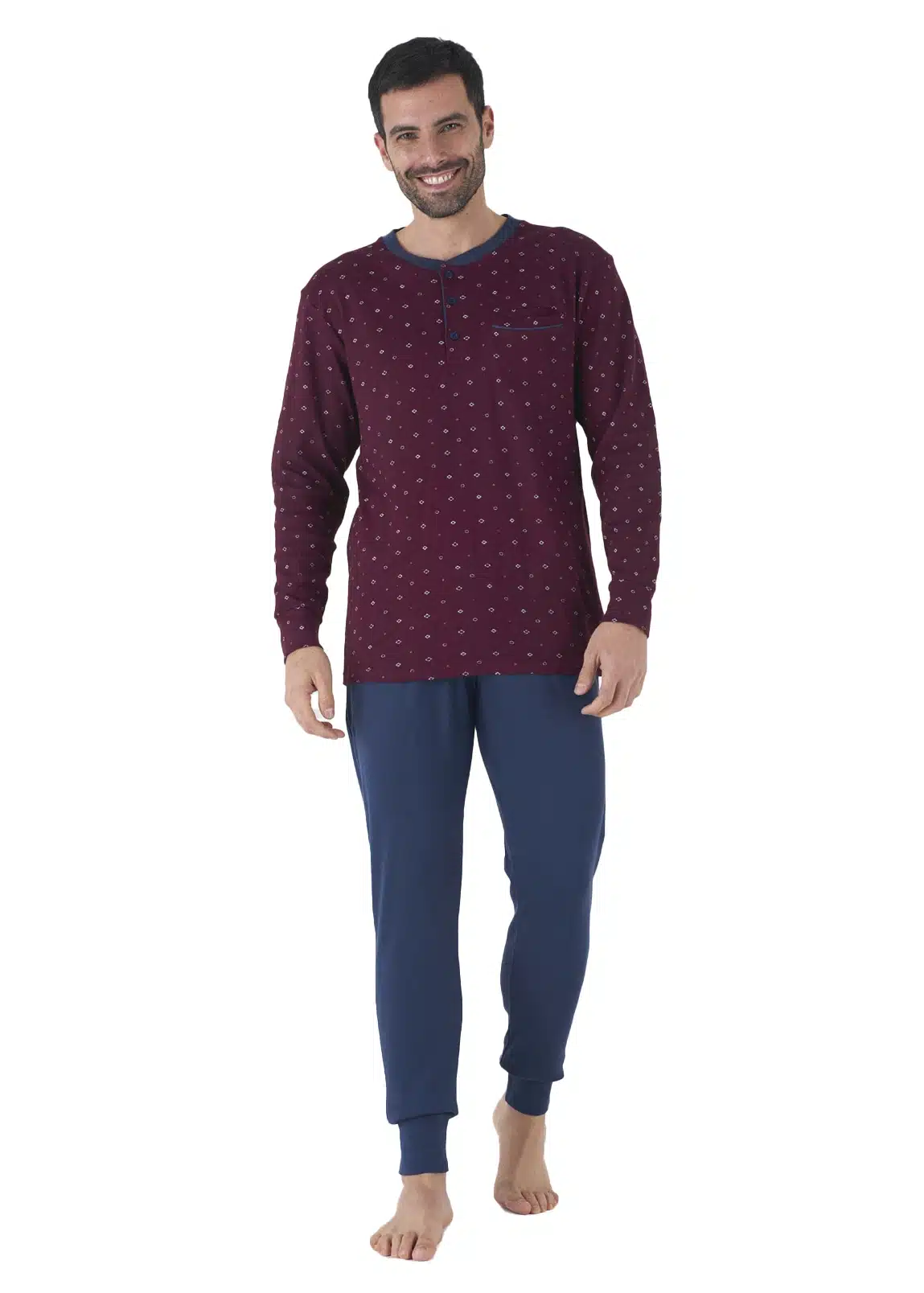 Pigiama Calibrato Uomo caldo cotone | Karel 5106
