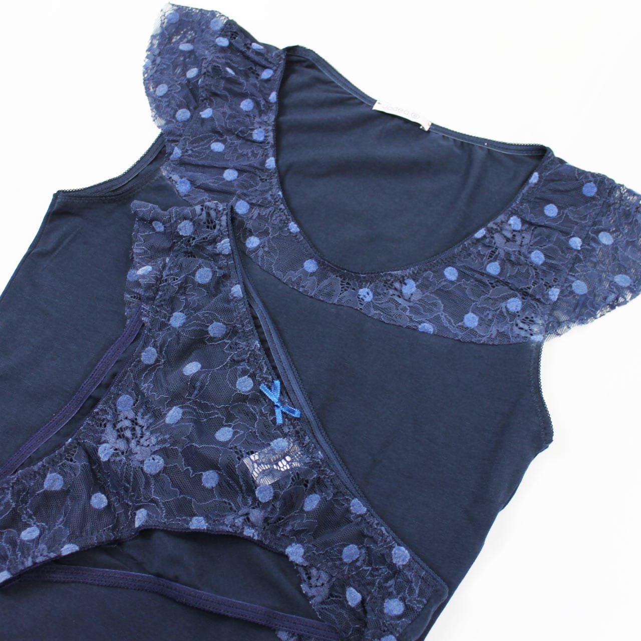 Coordinato Donna con Merletto Jadea Canotta e Slip 4257 - immagine 3