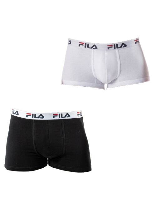 Boxer Uomo FILA Bianco e Nero
