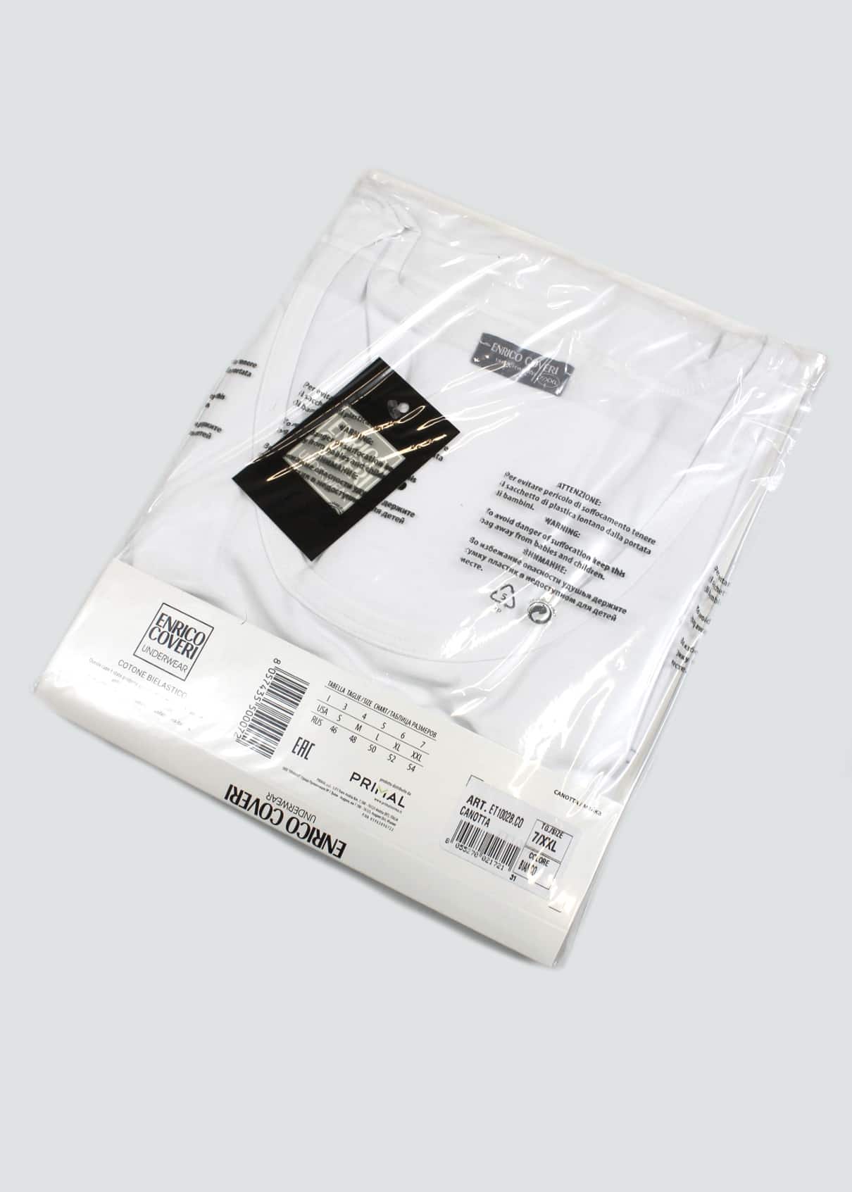 Canotta Uomo Cotone bielastico Enrico Coveri 1002 - immagine 5