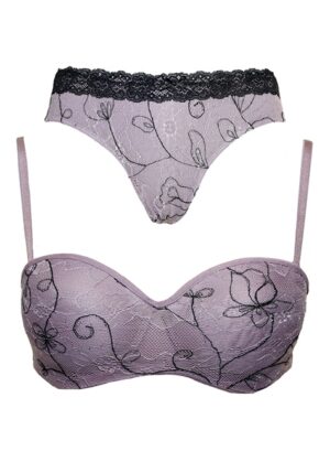 Completino Reggiseno a Fascia e Slip Jadea 4925
