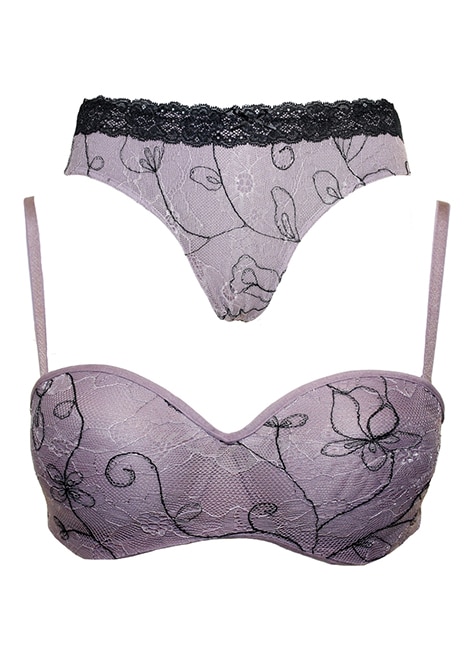Completino Reggiseno a Fascia e Slip Jadea 4925