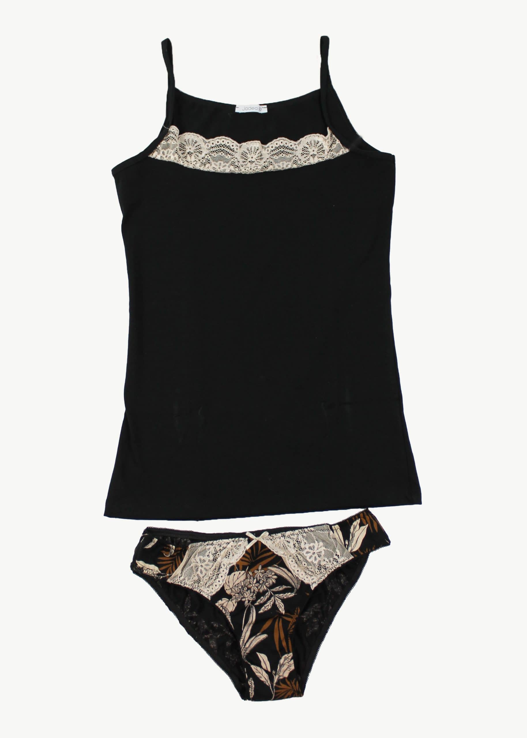Coordinato Top Spalla Stretta e Slip | Jadea 4247 - immagine 3