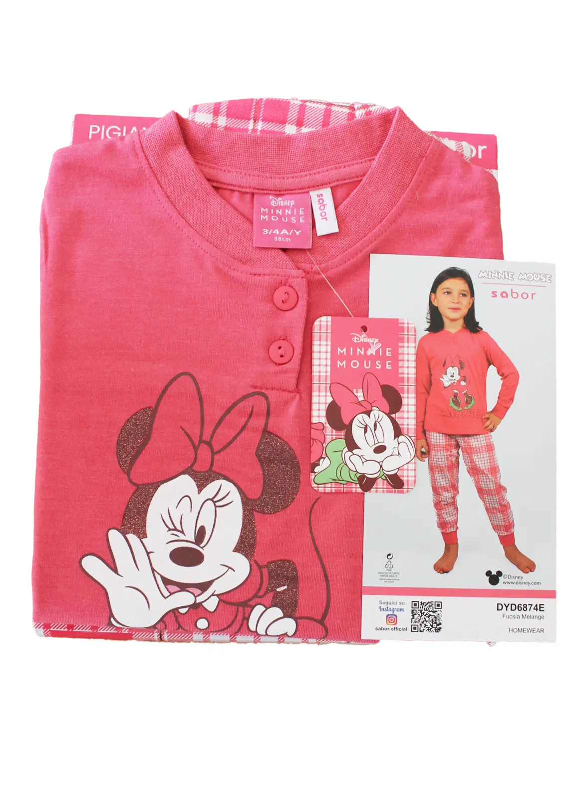 Pigiama Lungo Bimba Cotone Leggero | Minnie - immagine 4