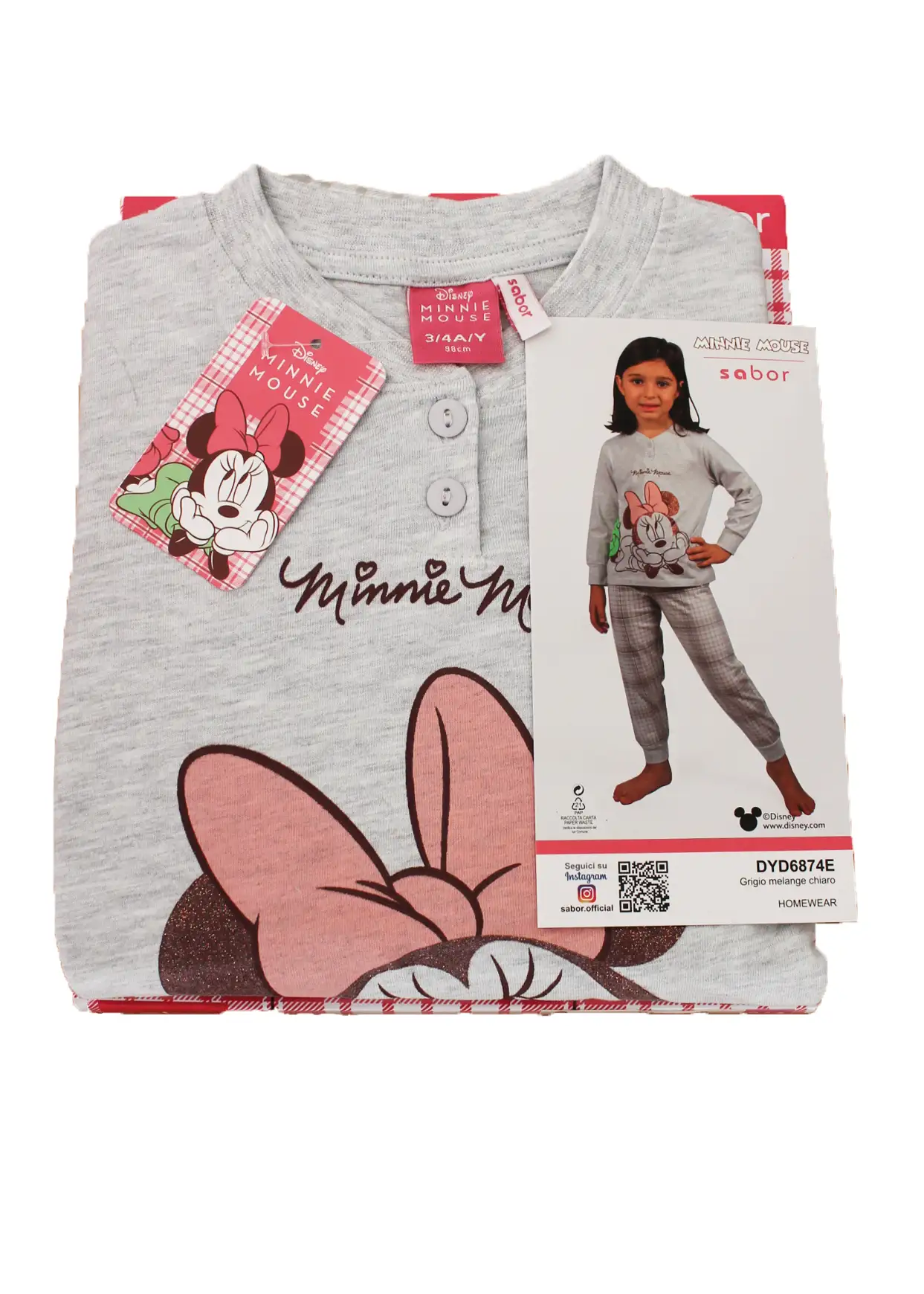 Pigiama Lungo Bimba Cotone Leggero | Minnie - immagine 5