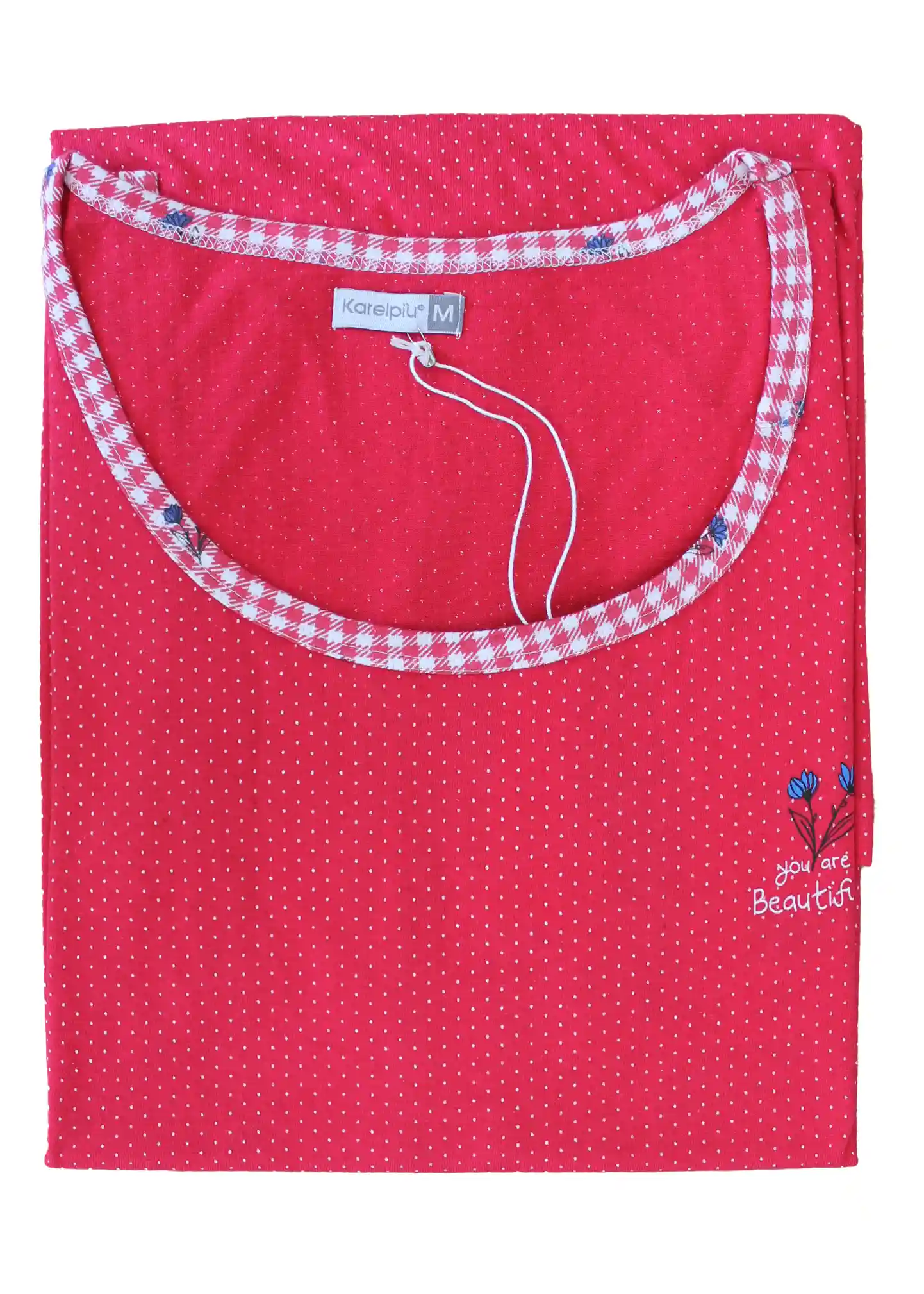 Camicia Notte Spalla Larga 100% cotone | Karel 2344 - immagine 3