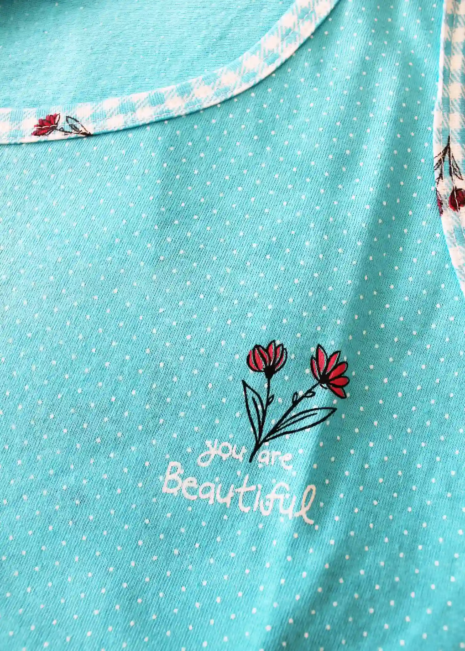 Camicia Notte Spalla Larga 100% cotone | Karel 2344 - immagine 5