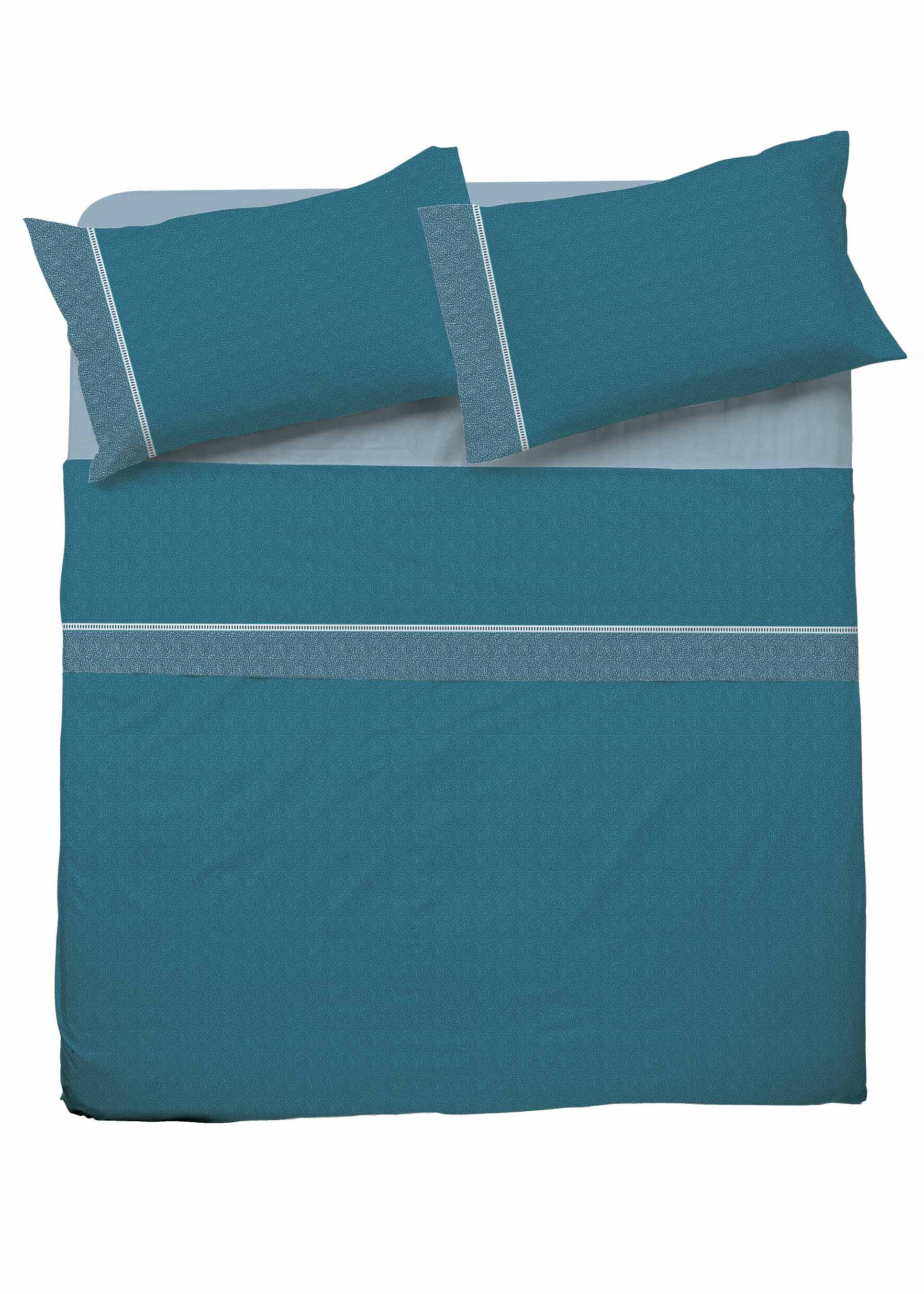 Completo letto Venere 1 piazza 1/2 Francese | petrolio | 909