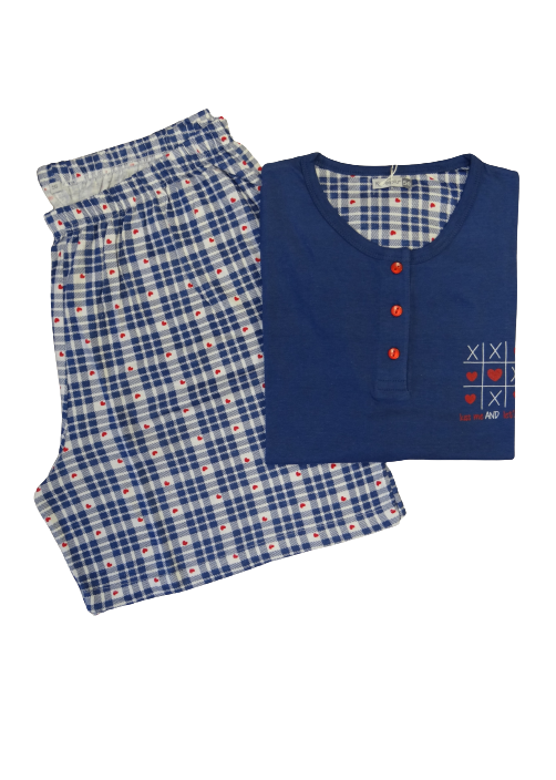 Pigiama Donna Calibrato Cotone corto | Karel 2103 - immagine 3