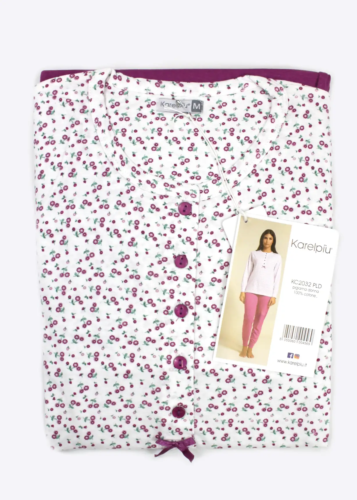 Pigiama Donna Lungo Cotone | Karelpiù 2032 - immagine 4
