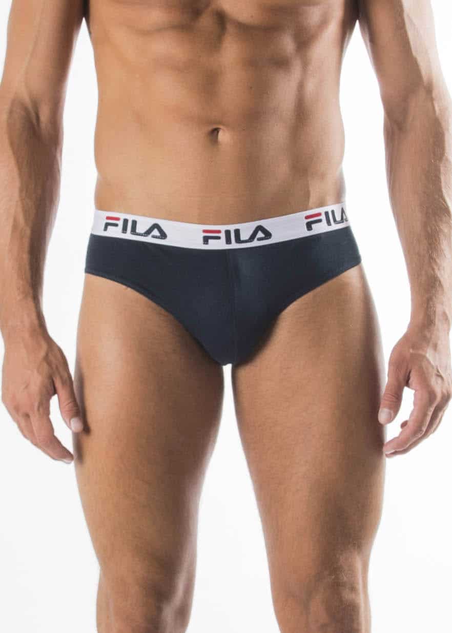 Slip Uomo Fila in cotone elasticizzato Blu e Grigio - immagine 2