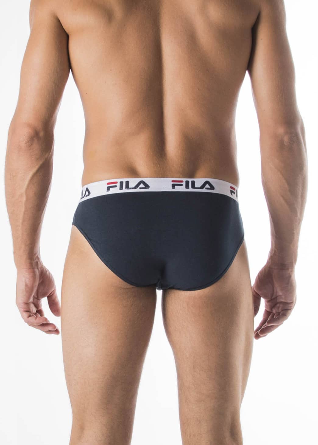 Slip Uomo Fila in cotone elasticizzato Blu e Grigio - immagine 4