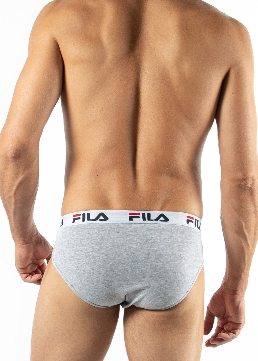 Slip Uomo Fila in cotone elasticizzato Blu e Grigio - immagine 3