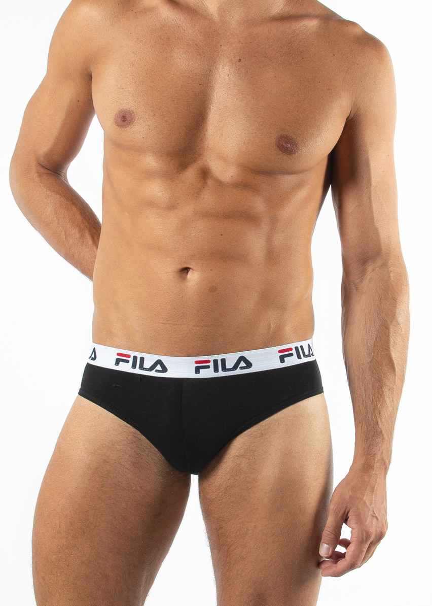 Slip Uomo Fila in Cotone | Bianco e Nero - immagine 3