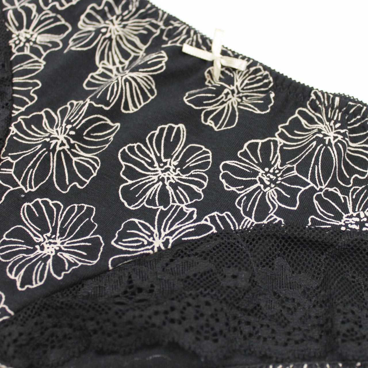 Slip Donna Midi Jadea con Merletto X2 Lavanda Nero 6156 - immagine 3