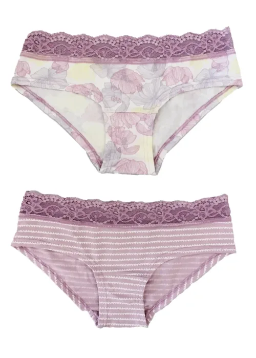 Slip Donna fiori Cotone Merletto | Cotonella 2532