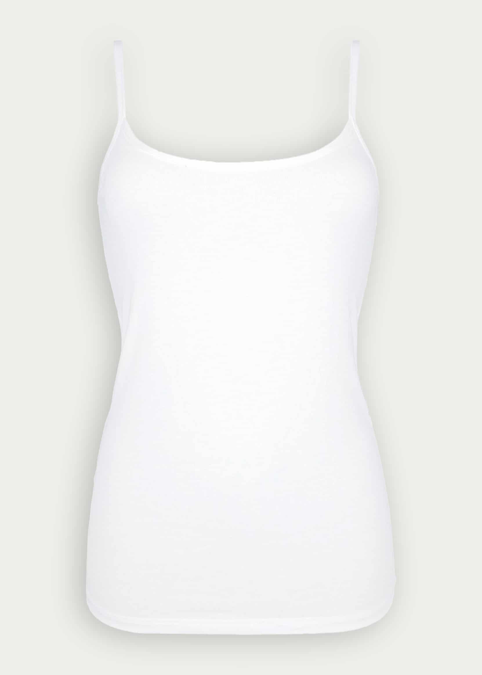 Top Canotta Donna Cotonella con spalline strette - immagine 2
