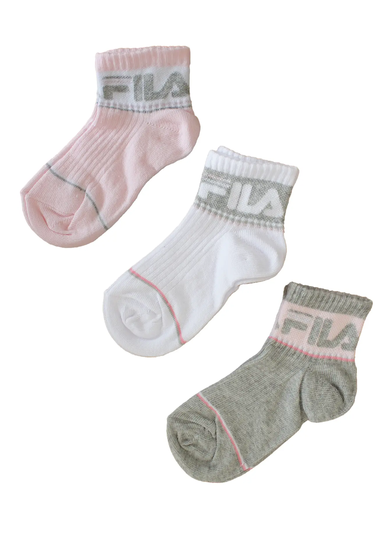 Tris Calzini Ciclista Cotone Bimba | Fila f8306