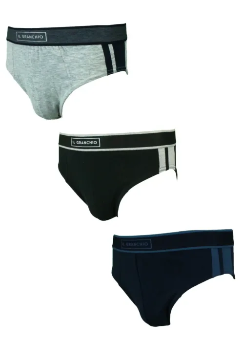 Slip Uomo in Cotone 3 pezzi | Il Granchio gs105