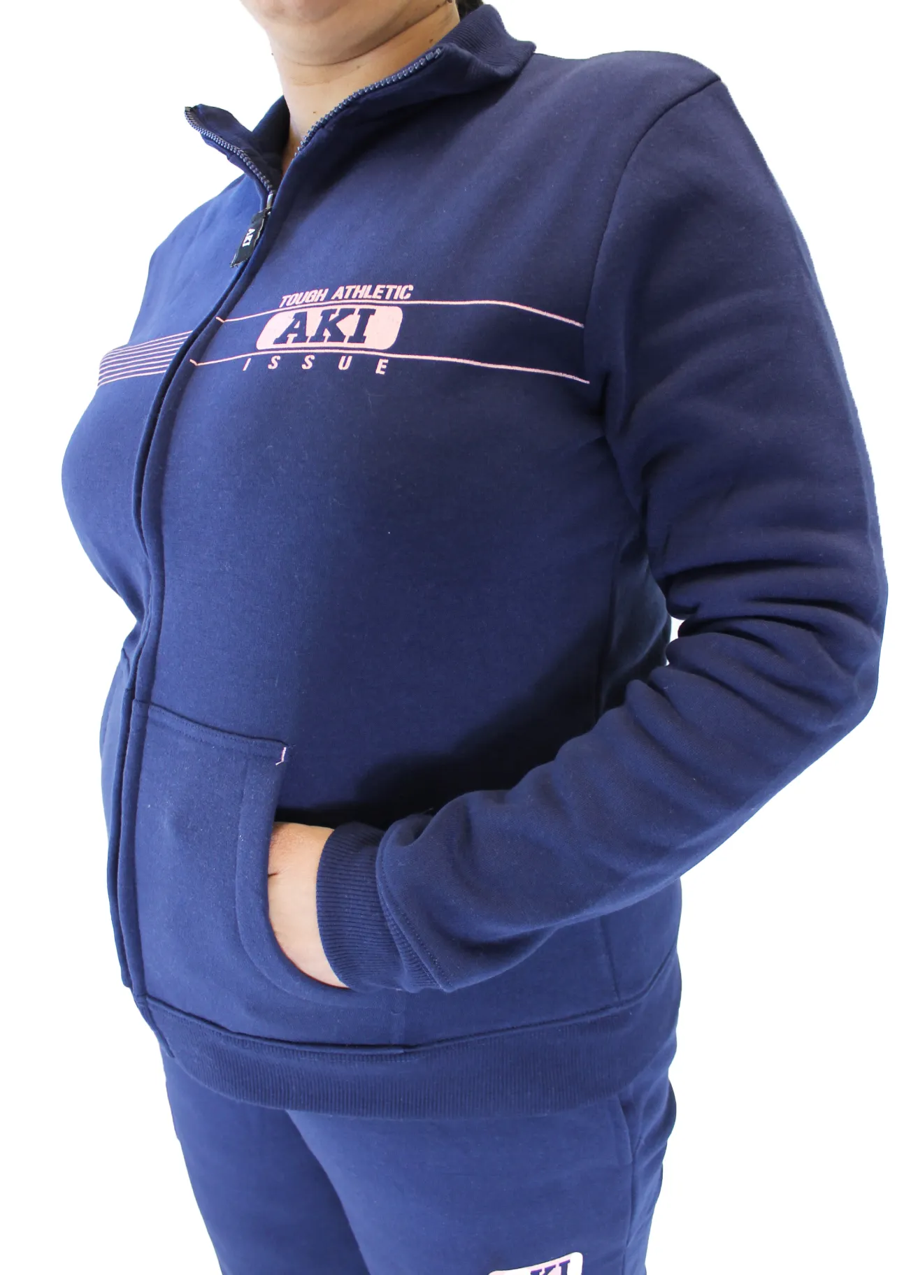 Tuta Sportiva Donna Felpata Navy | Aki 21721 - immagine 2