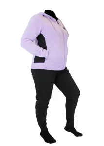 Tuta Donna Sportiva Felpata | Aki Lilla 21726