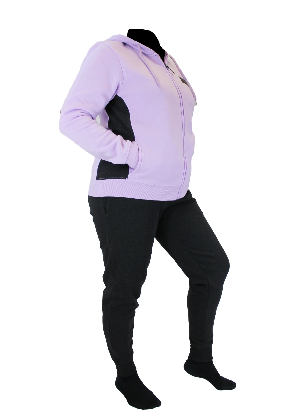 Tuta Donna Sportiva Felpata | Aki Lilla 21726