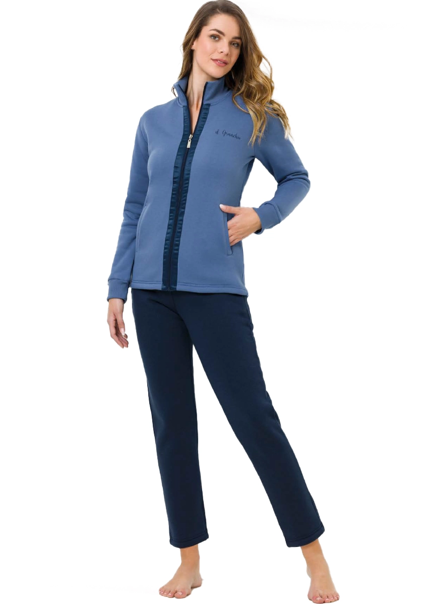 Tuta Donna Zip cotone Felpato | IlGranchio 6007 - immagine 2