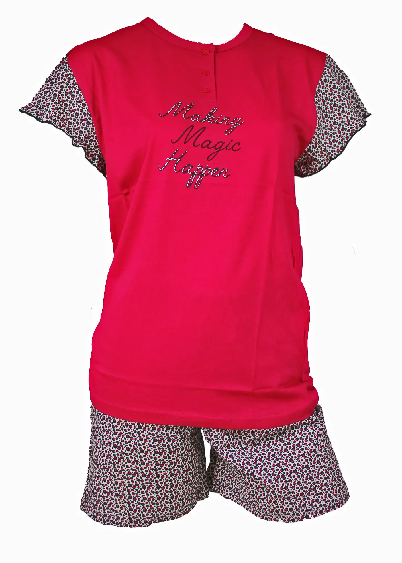 Pigiama Donna Manica con Volant Cotone | Karel 2131 - immagine 2