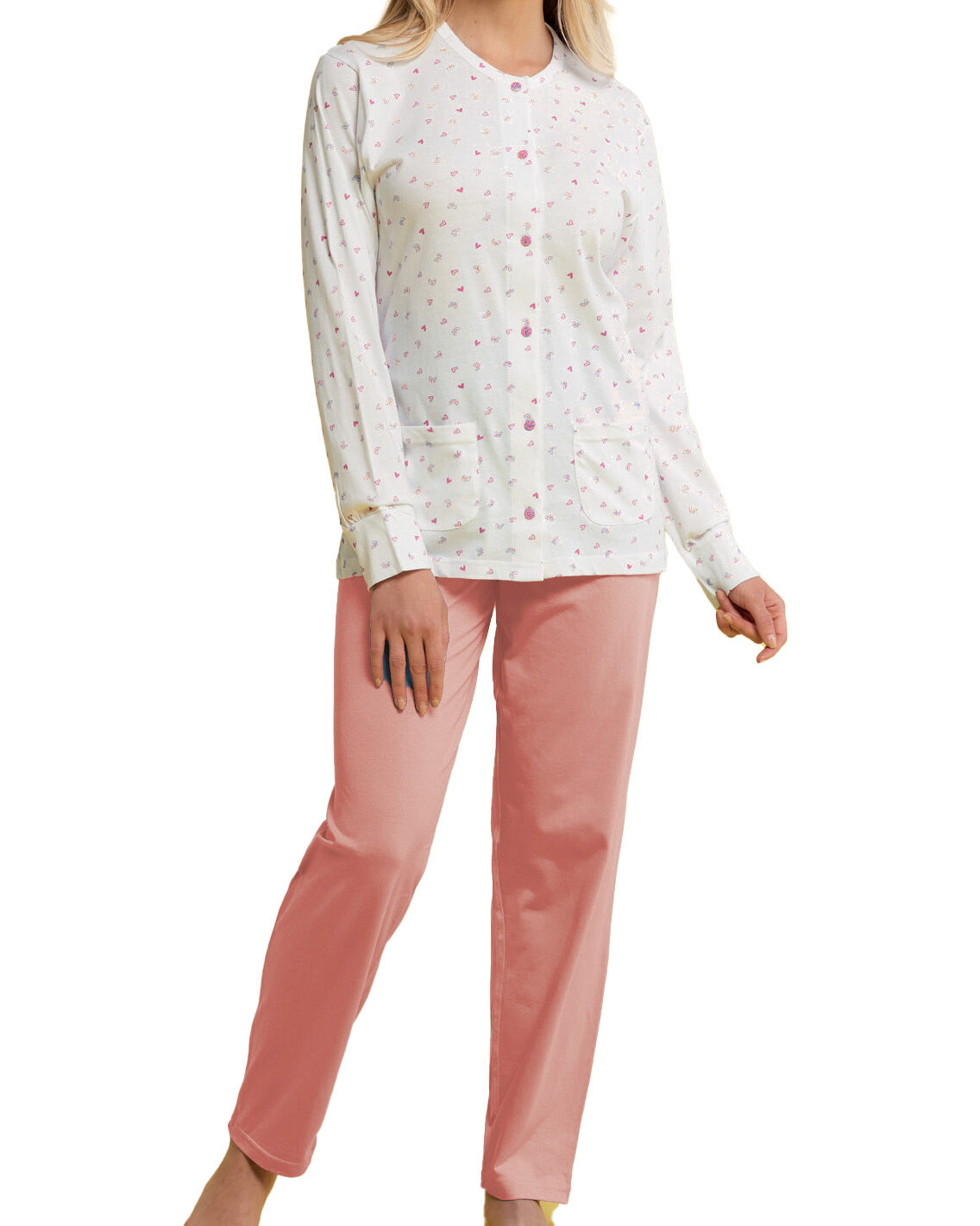 Pigiama Donna aperto in Cotone | Karel 4063