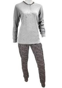 Pigiama Calibrato Donna caldo cotone | Karel 5048