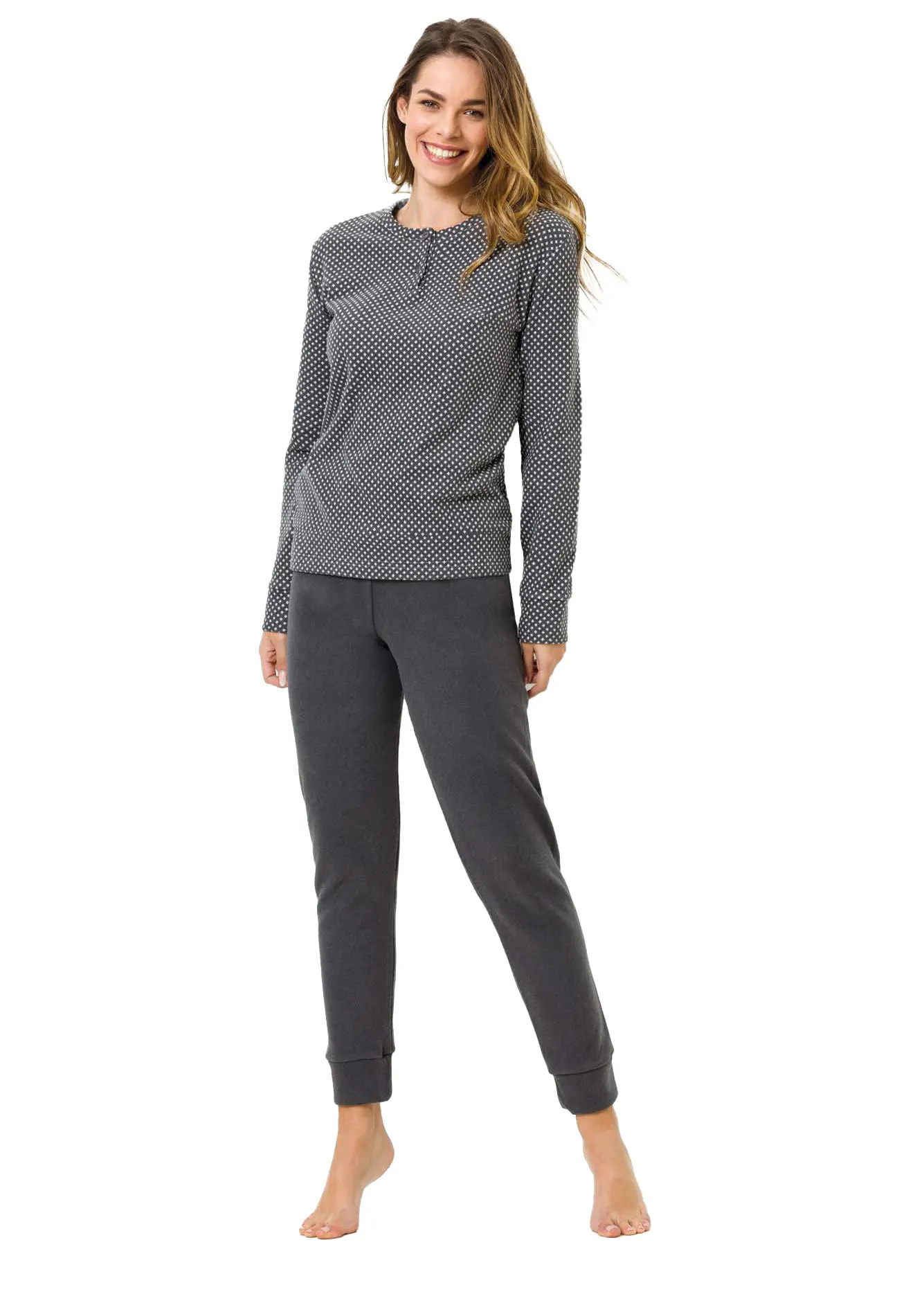 Pigiama Felpa Punto Milano Donna | IlGranchio 6029 - immagine 2