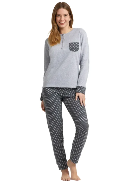 Pigiama Donna Felpa Punto Milano IlGranchio 649